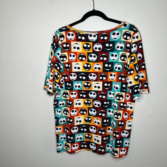 LuLaRoe Jack Skellington Nightmare Before Christmas T-Shirt 2XL - Picture 6 of 7